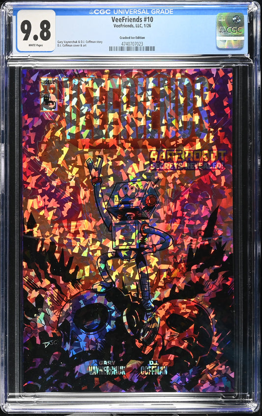CGC Slab - 2026 VeeFriends #10 Rare Robot Cracked Ice /199 [9.8] front