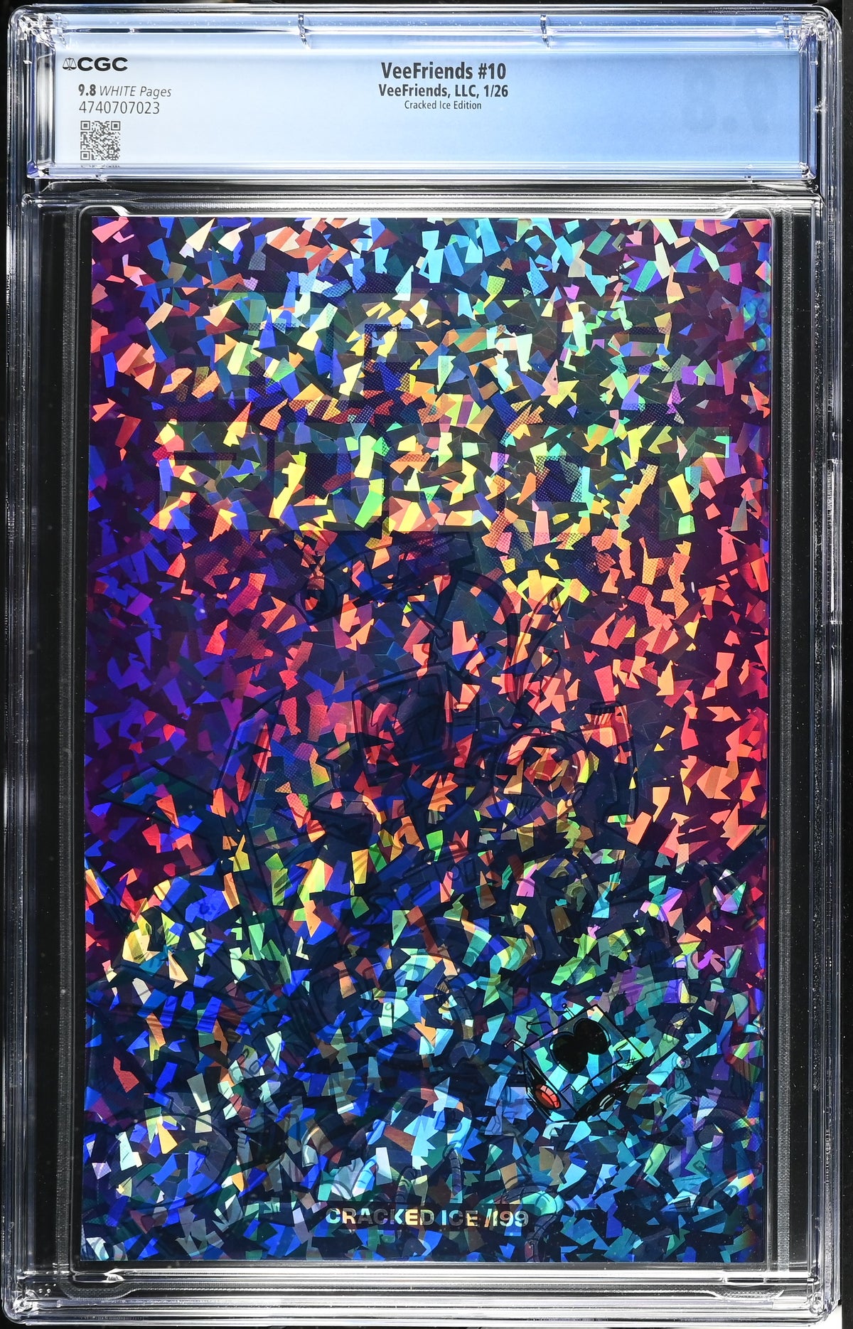CGC Slab - 2026 VeeFriends #10 Rare Robot Cracked Ice /199 [9.8] back