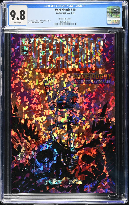 CGC Slab - 2026 VeeFriends #10 Rare Robot Cracked Ice /199 [9.8] front