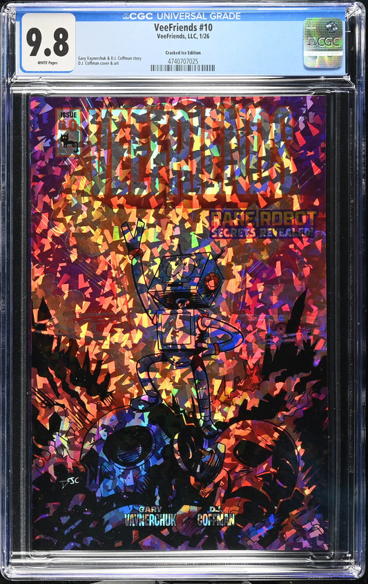 CGC Slab - 2026 VeeFriends #10 Rare Robot Cracked Ice /199 [9.8] front