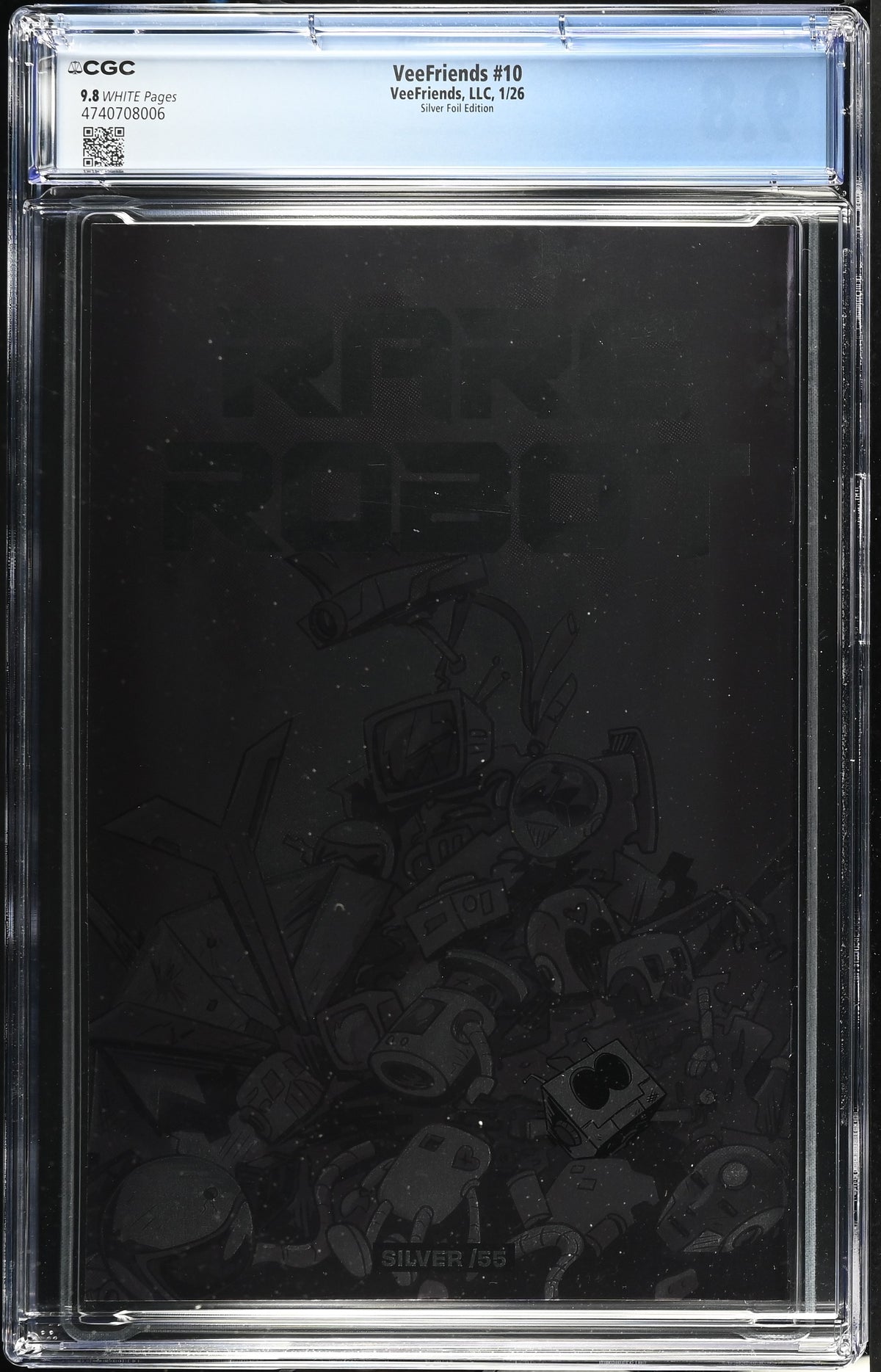 CGC Slab - 2026 VeeFriends #10 Rare Robot Silver /55 [9.8] back