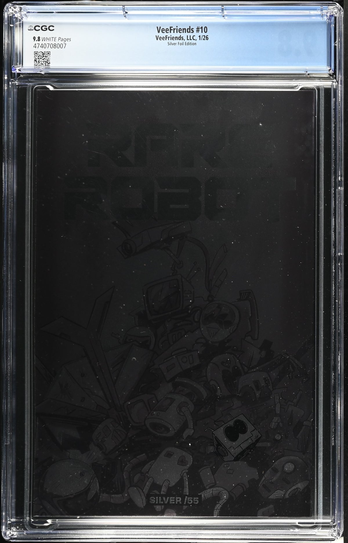 CGC Slab - 2026 VeeFriends #10 Rare Robot Silver /55 [9.8] back