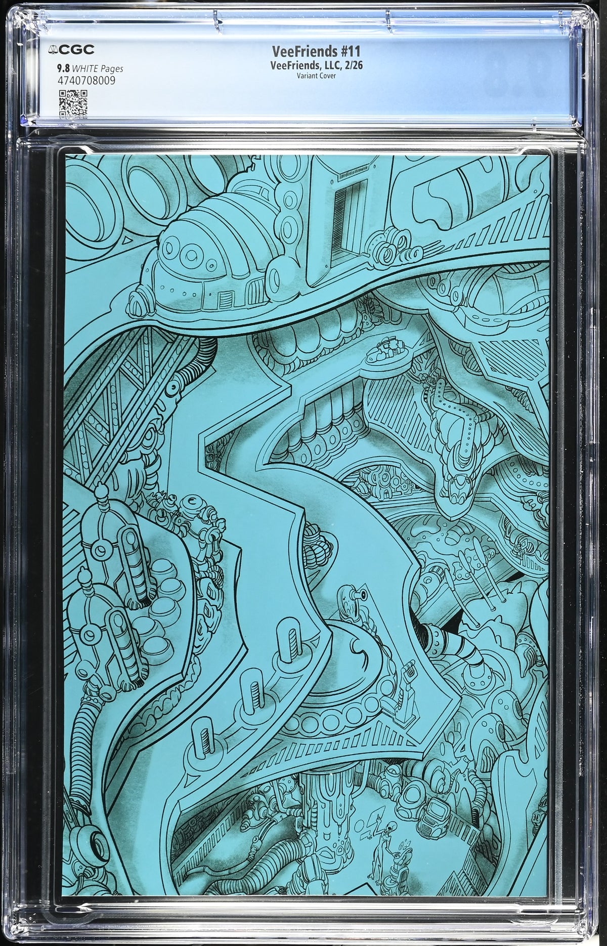 CGC Slab - 2026 VeeFriends #11 Adventurous Astronaut Cover B [9.8] back