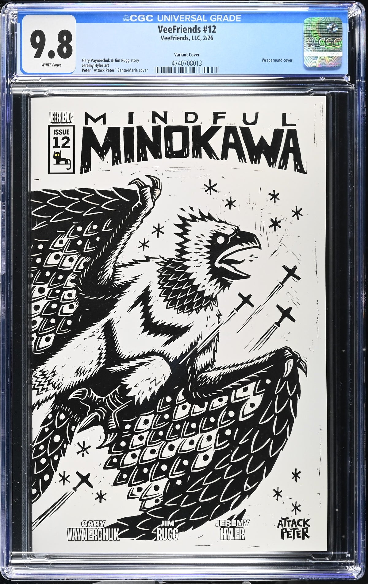 CGC Slab - 2026 VeeFriends #12 Mindful Minokawa Cover B [9.8] front