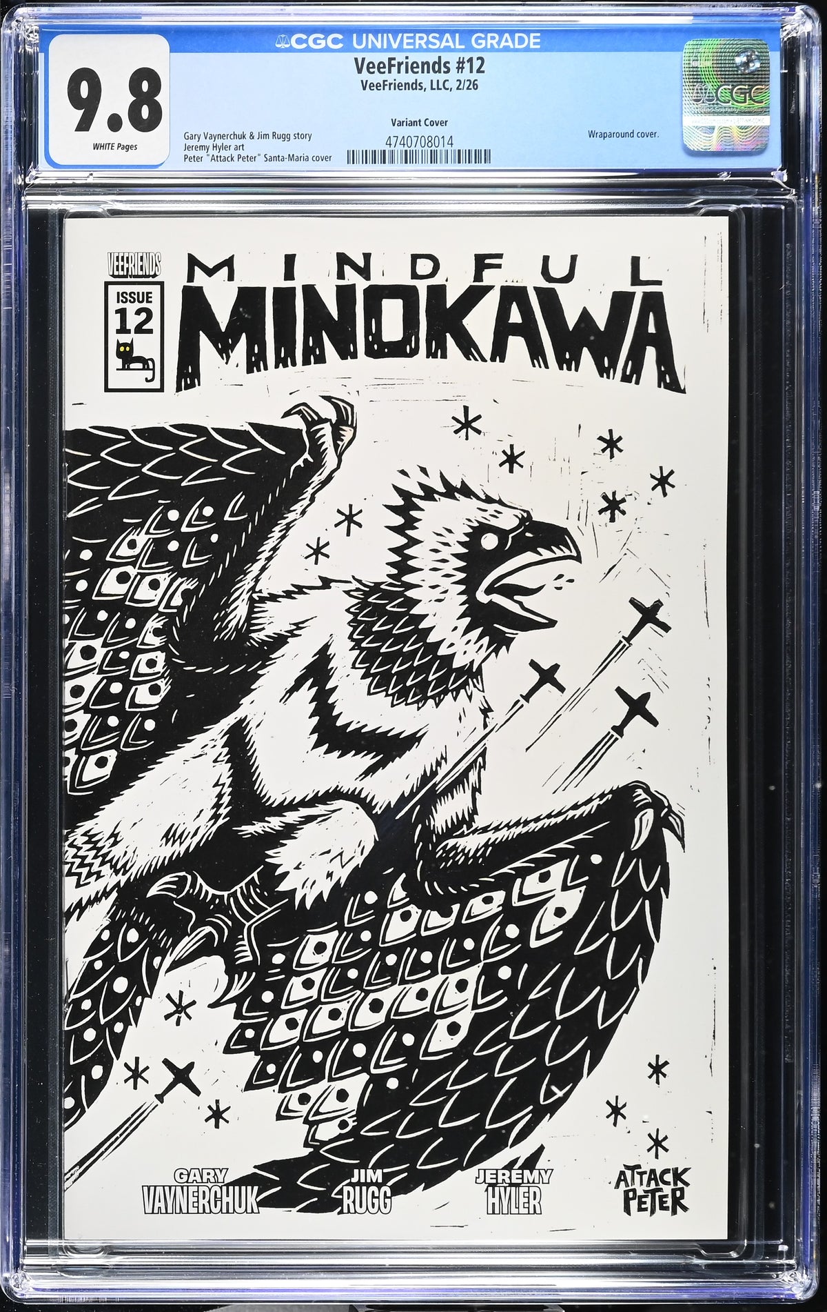CGC Slab - 2026 VeeFriends #12 Mindful Minokawa Cover B [9.8] front
