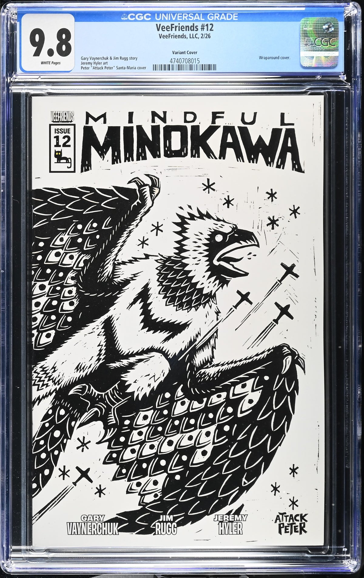 CGC Slab - 2026 VeeFriends #12 Mindful Minokawa Cover B [9.8] front