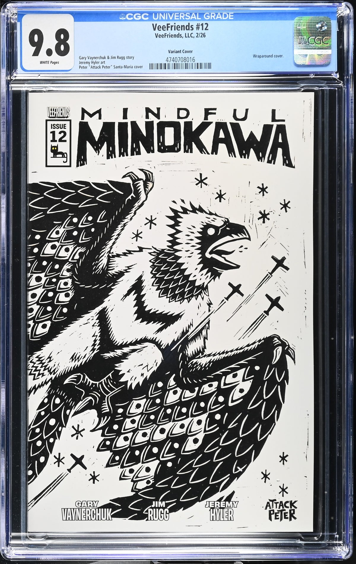 CGC Slab - 2026 VeeFriends #12 Mindful Minokawa Cover B [9.8] front