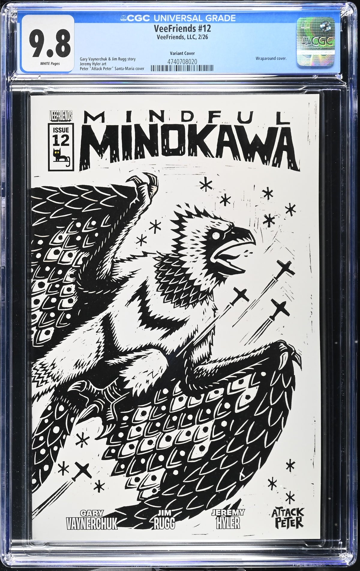 CGC Slab - 2026 VeeFriends #12 Mindful Minokawa Cover B [9.8] front