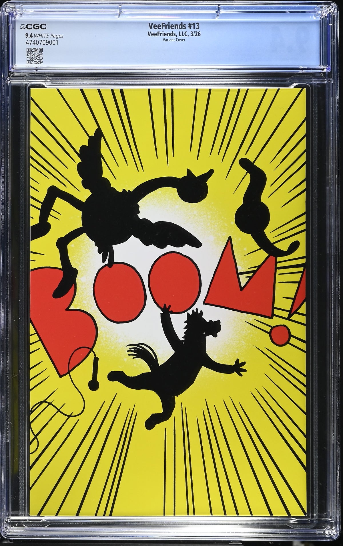 Back of VeeFriends Issue #13: Farm Fights, CGC 9.4, certification 4740709001