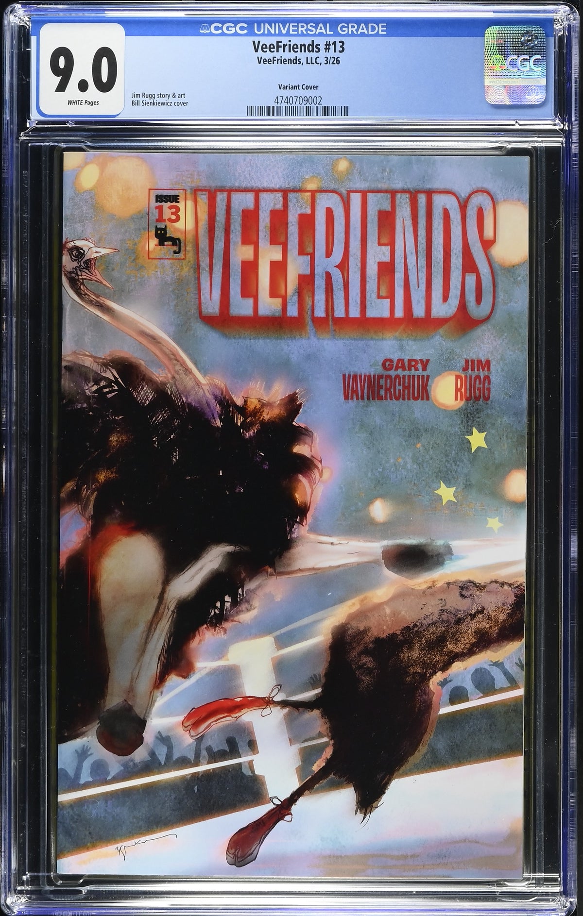 Front of VeeFriends Issue #13: Farm Fights, CGC 9.0, certification 4740709002