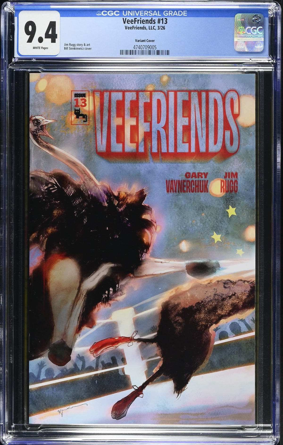 Front of VeeFriends Issue #13: Farm Fights, CGC 9.4, certification 4740709005