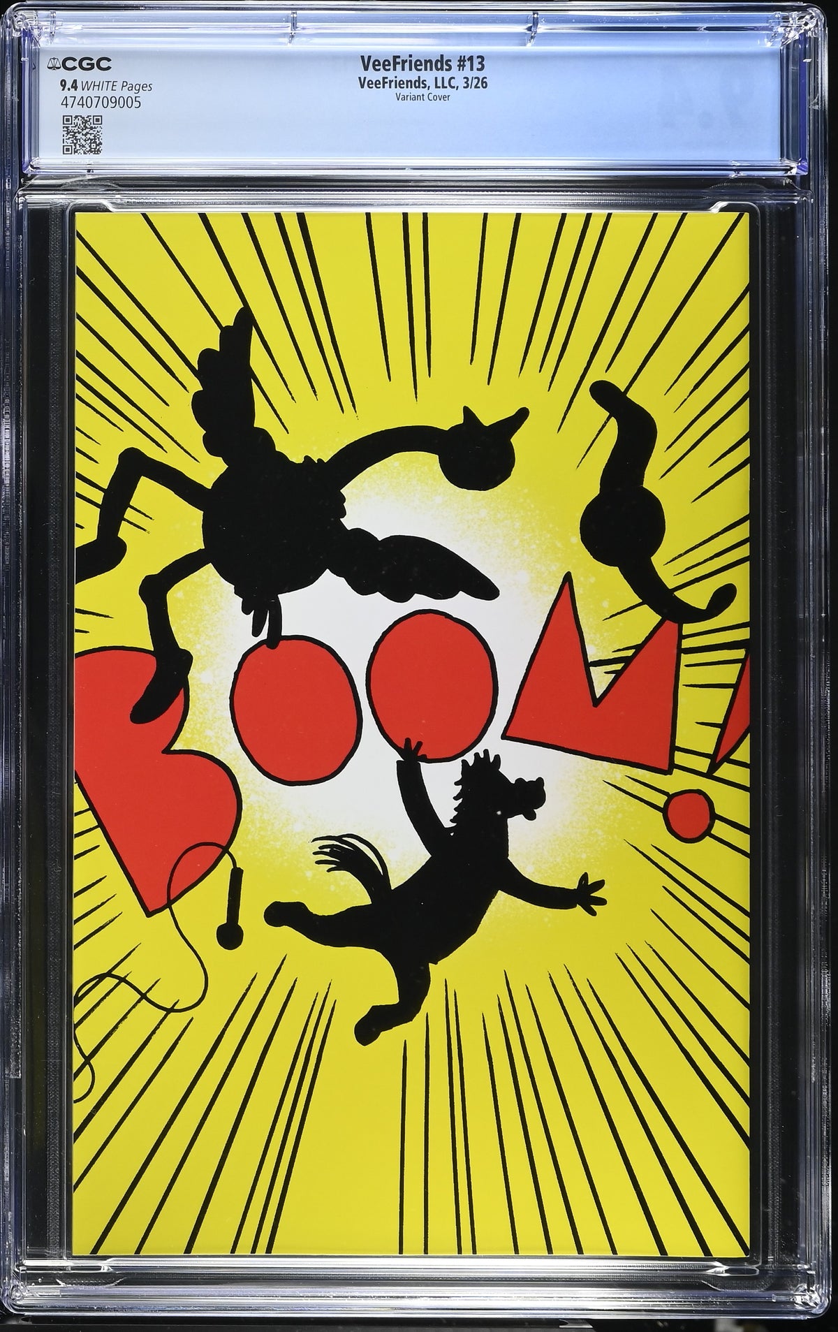 Back of VeeFriends Issue #13: Farm Fights, CGC 9.4, certification 4740709005