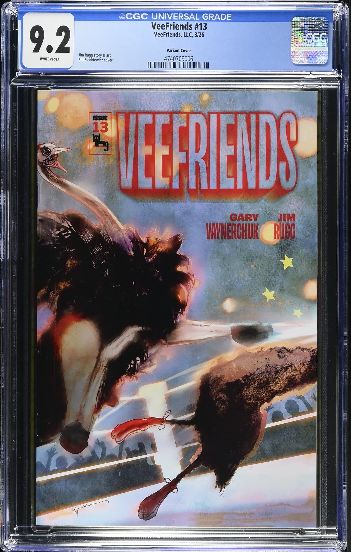 Front of VeeFriends Issue #13: Farm Fights, CGC 9.2, certification 4740709006
