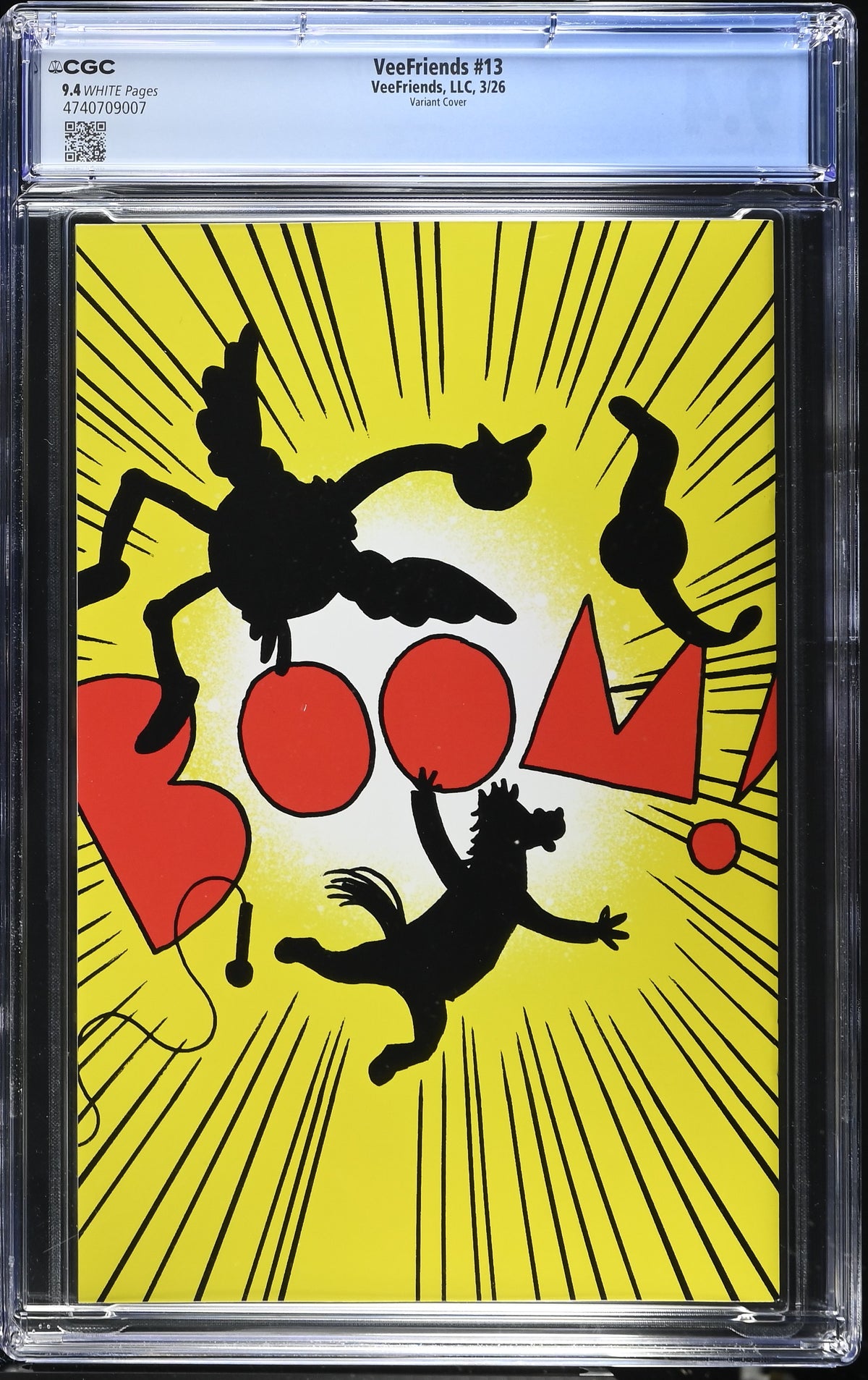 Back of VeeFriends Issue #13: Farm Fights, CGC 9.4, certification 4740709007