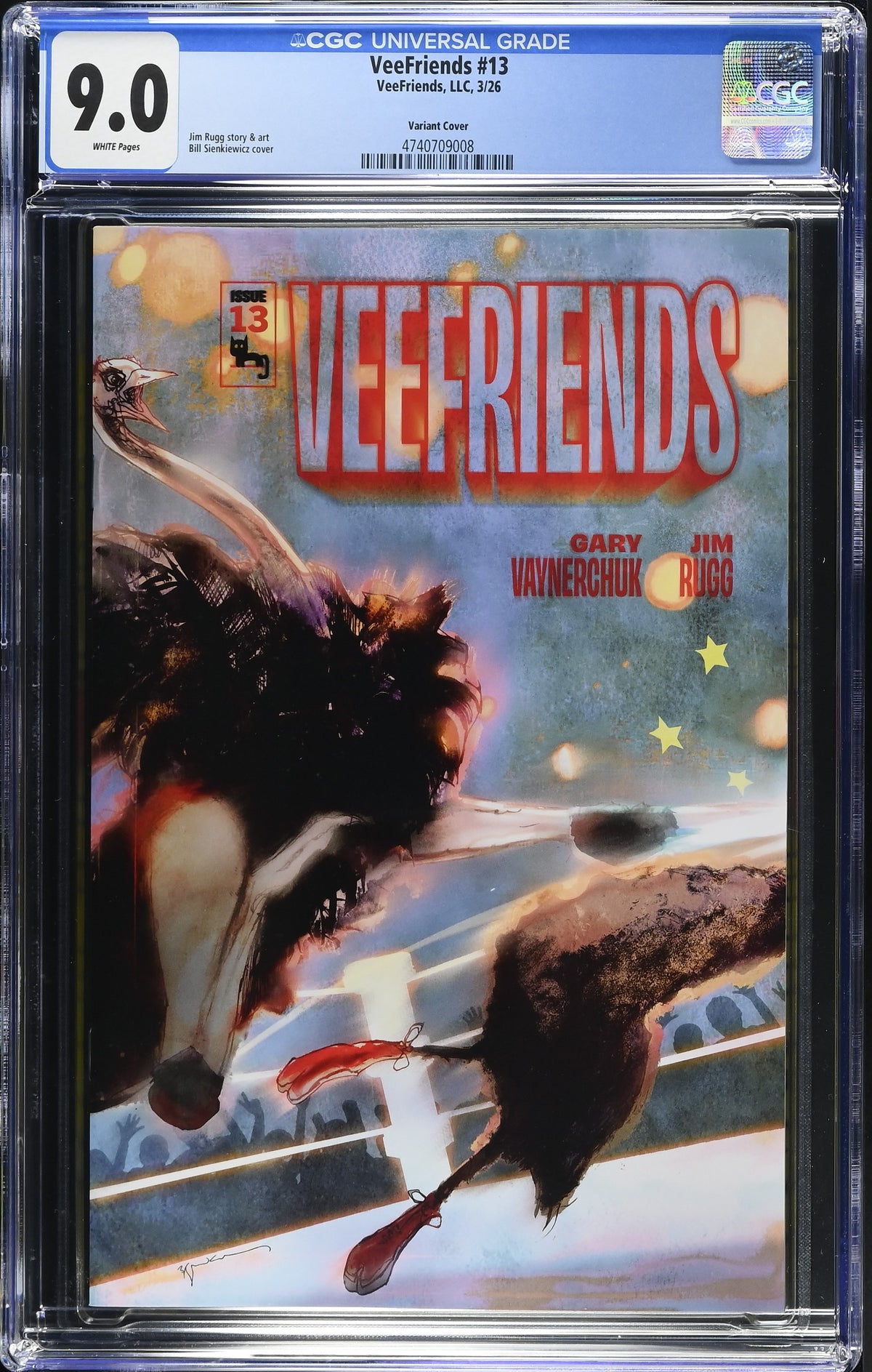 Front of VeeFriends Issue #13: Farm Fights, CGC 9.0, certification 4740709008