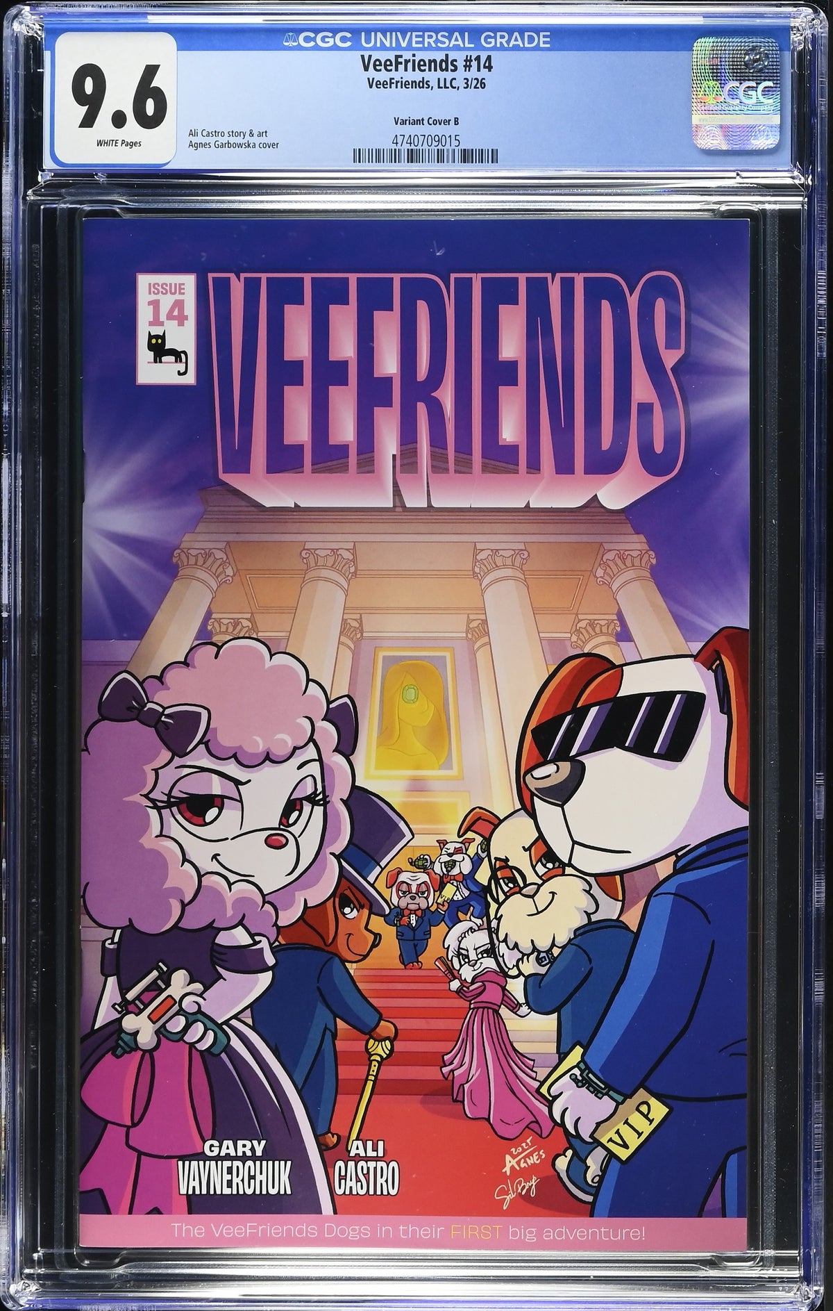 CGC Slab - 2026 VeeFriends #14 Doggy Daycare Cover B [9.6] front