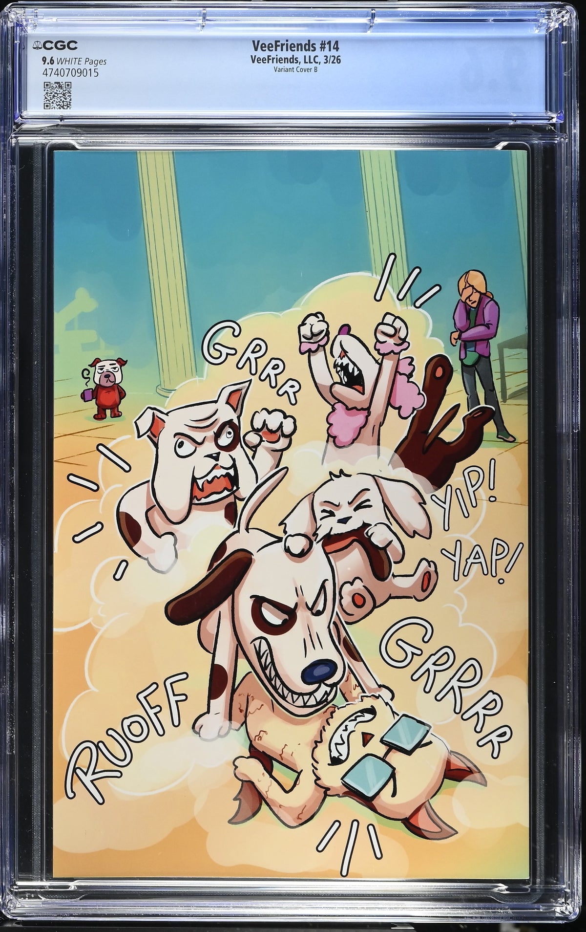CGC Slab - 2026 VeeFriends #14 Doggy Daycare Cover B [9.6] back
