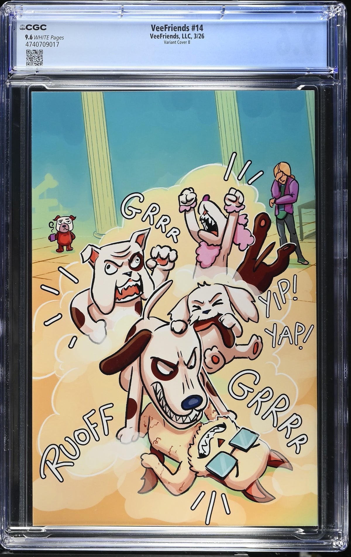 CGC Slab - 2026 VeeFriends #14 Doggy Daycare Cover B [9.6] back