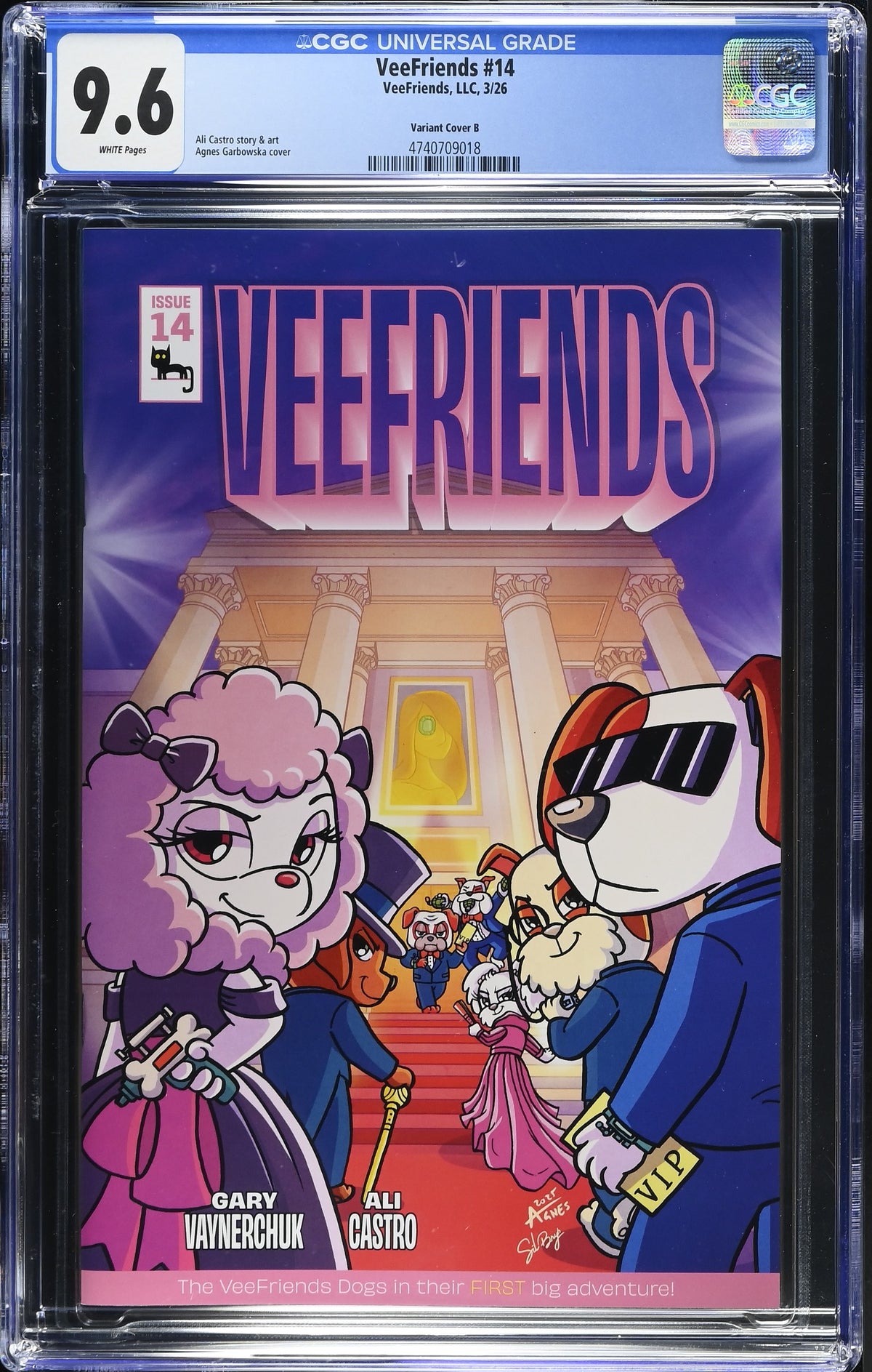 CGC Slab - 2026 VeeFriends #14 Doggy Daycare Cover B [9.6] front