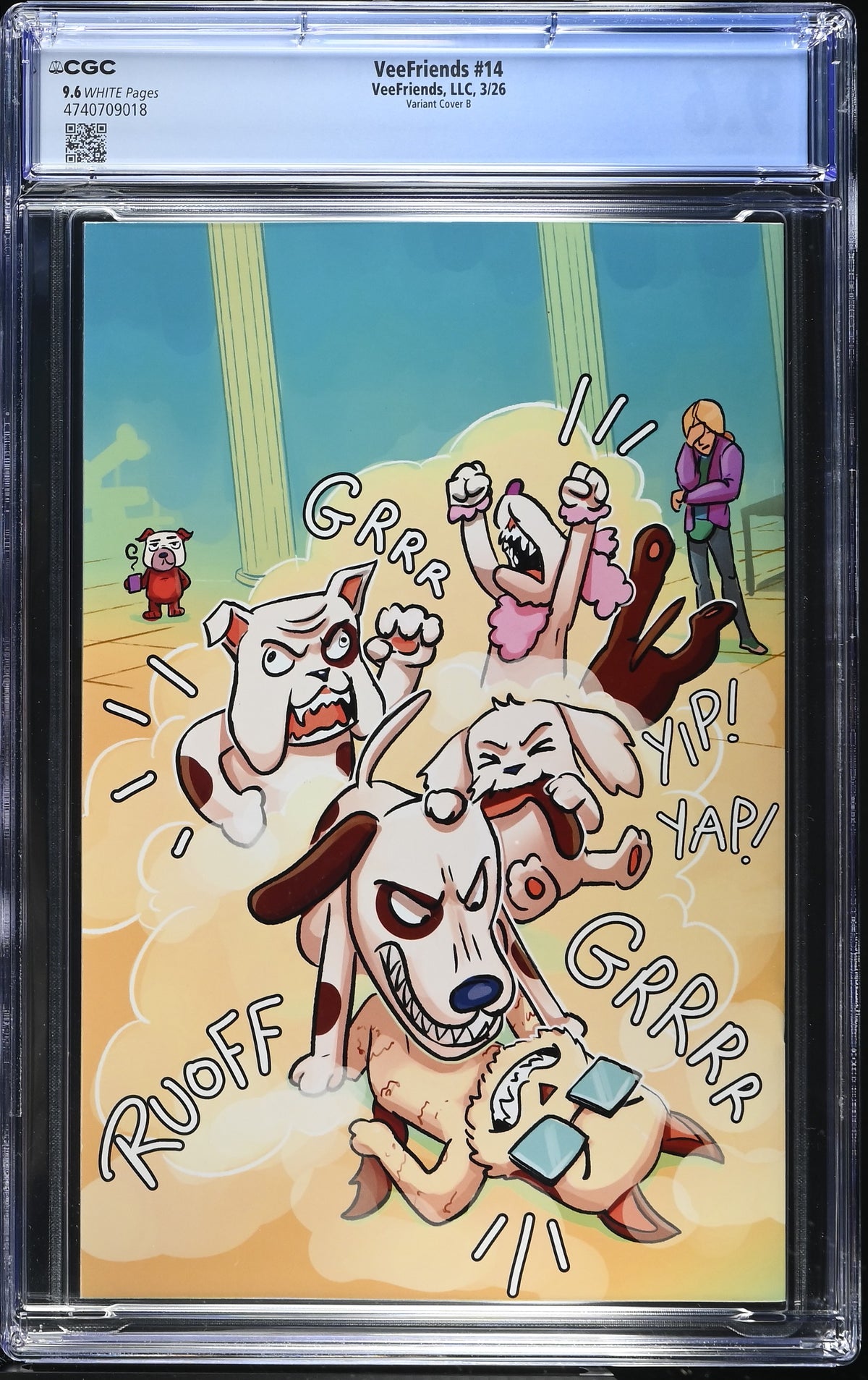 CGC Slab - 2026 VeeFriends #14 Doggy Daycare Cover B [9.6] back