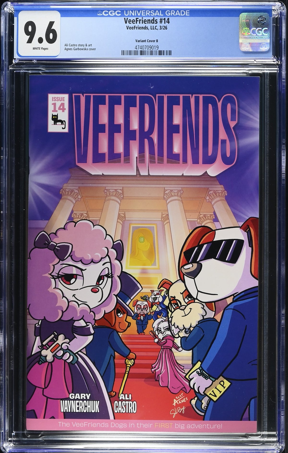 CGC Slab - 2026 VeeFriends #14 Doggy Daycare Cover B [9.6] front