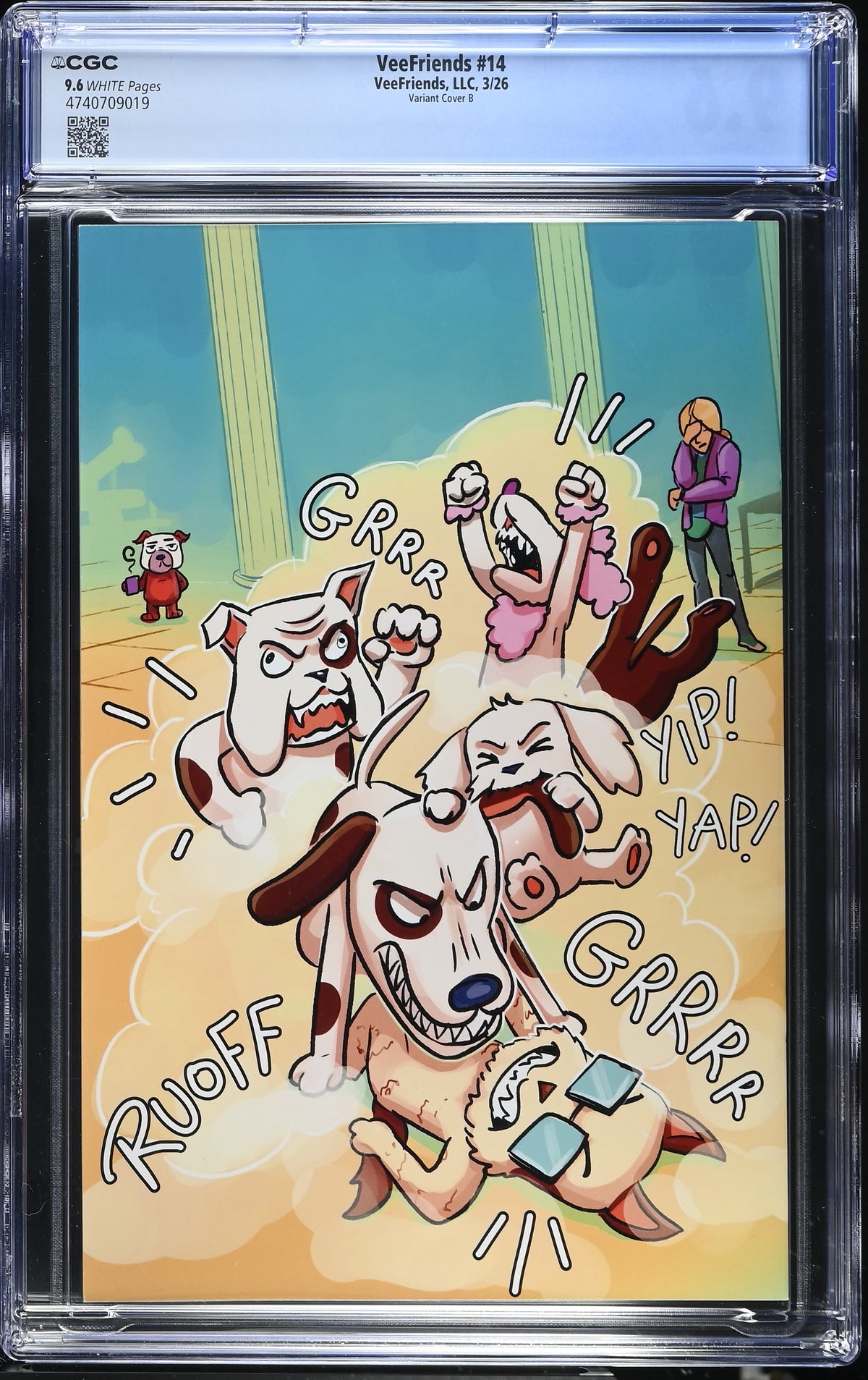 CGC Slab - 2026 VeeFriends #14 Doggy Daycare Cover B [9.6] back