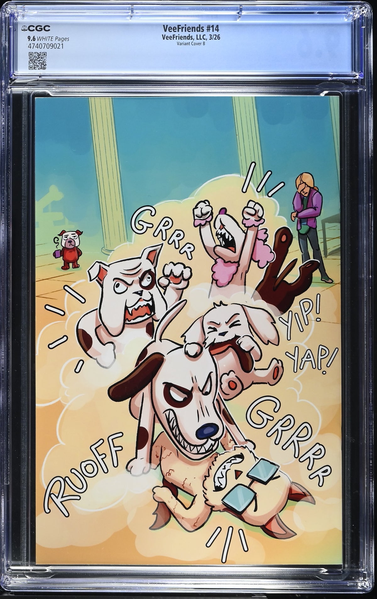 CGC Slab - 2026 VeeFriends #14 Doggy Daycare Cover B [9.6] back