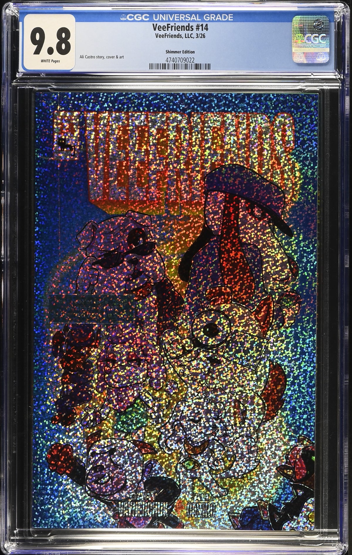 CGC Slab - 2026 VeeFriends #14 Doggy Daycare Shimmer /299 [9.8] front