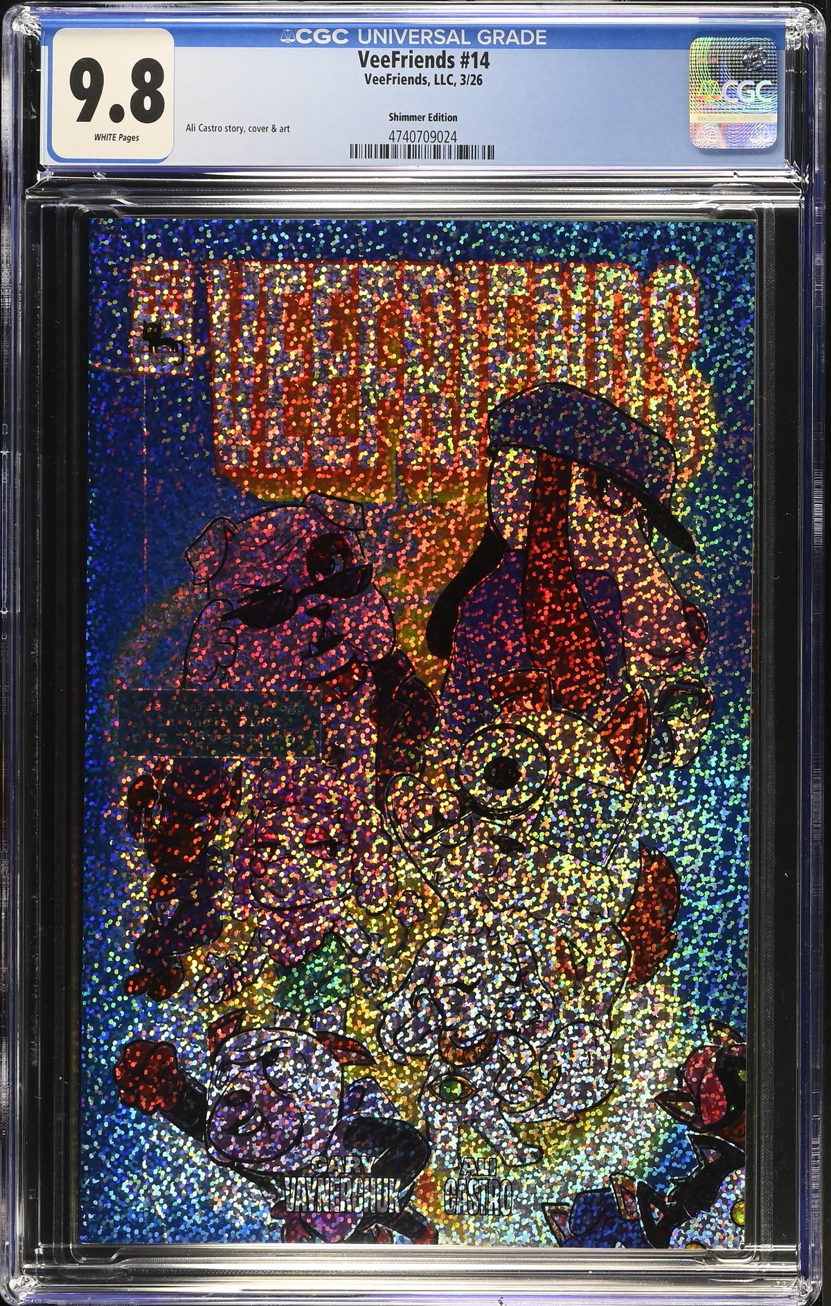 CGC Slab - 2026 VeeFriends #14 Doggy Daycare Shimmer /299 [9.8] front