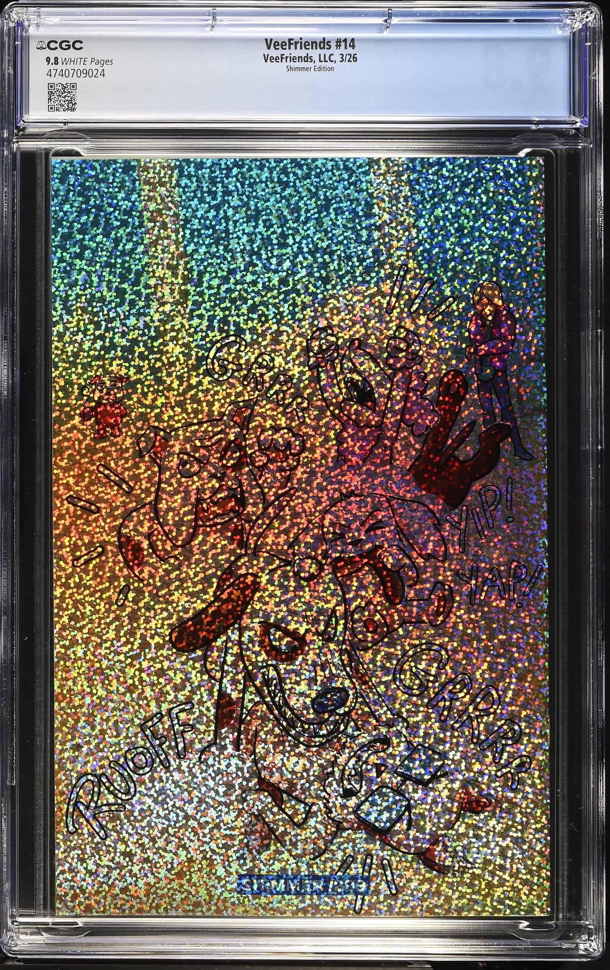 CGC Slab - 2026 VeeFriends #14 Doggy Daycare Shimmer /299 [9.8] back