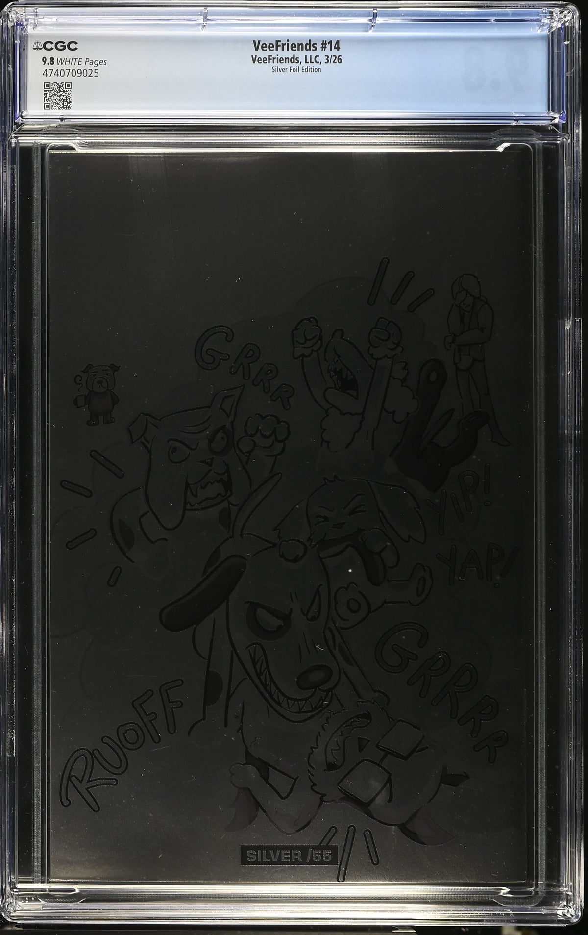 CGC Slab - 2026 VeeFriends #14 Doggy Daycare Silver /55 [9.8] back
