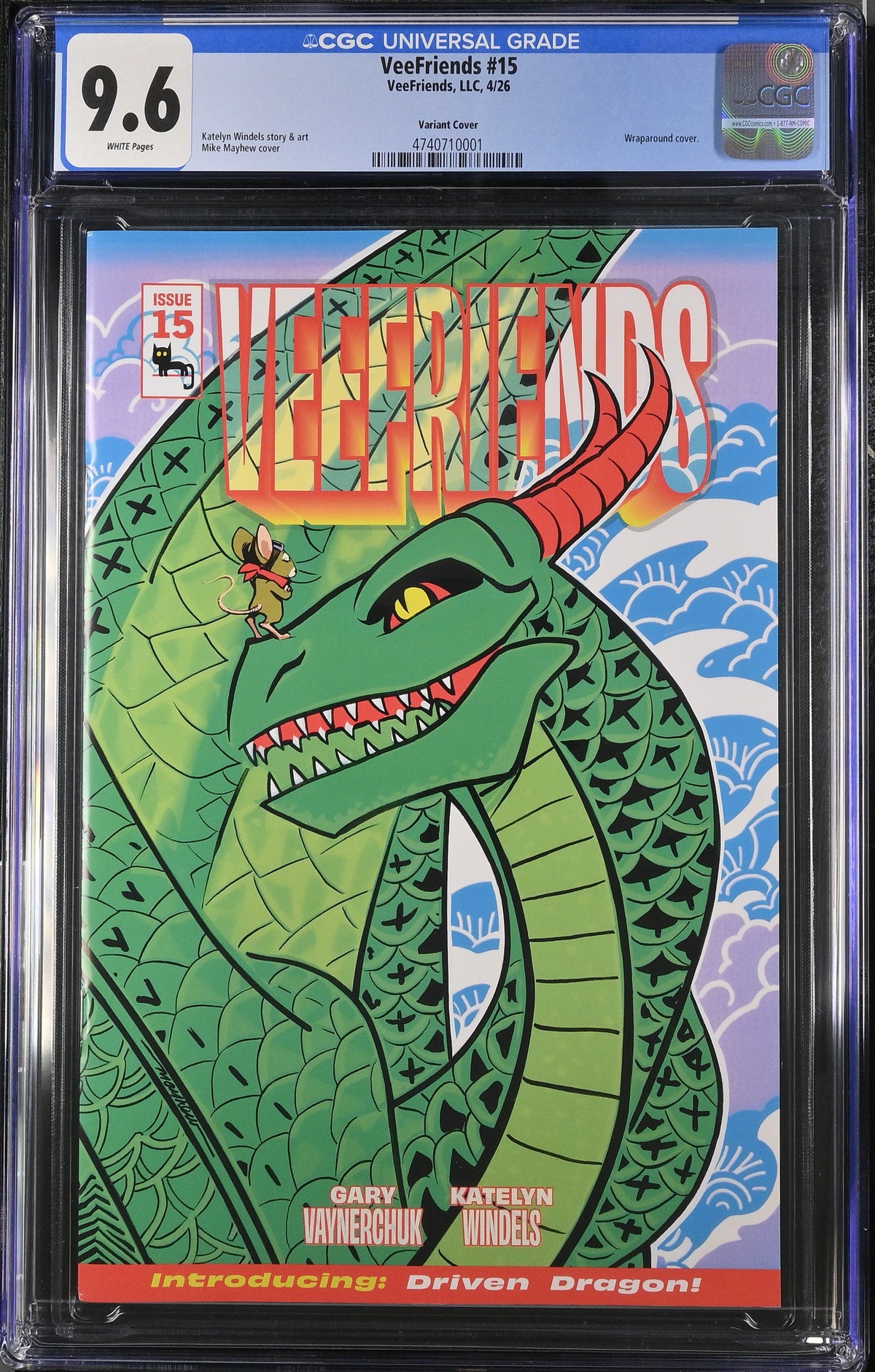 CGC Slab - 2026 VeeFriends #15 Driven Dragon Cover B [9.6] front