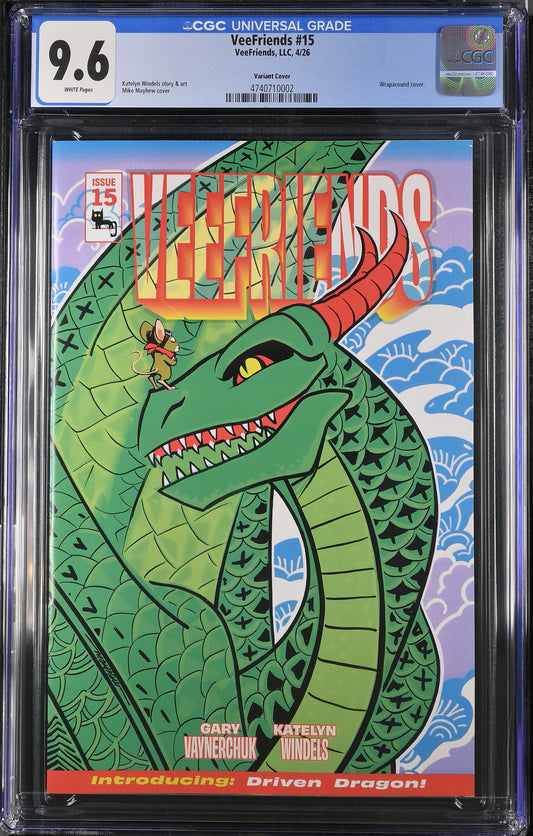 CGC Slab - 2026 VeeFriends #15 Driven Dragon Cover B [9.6] front