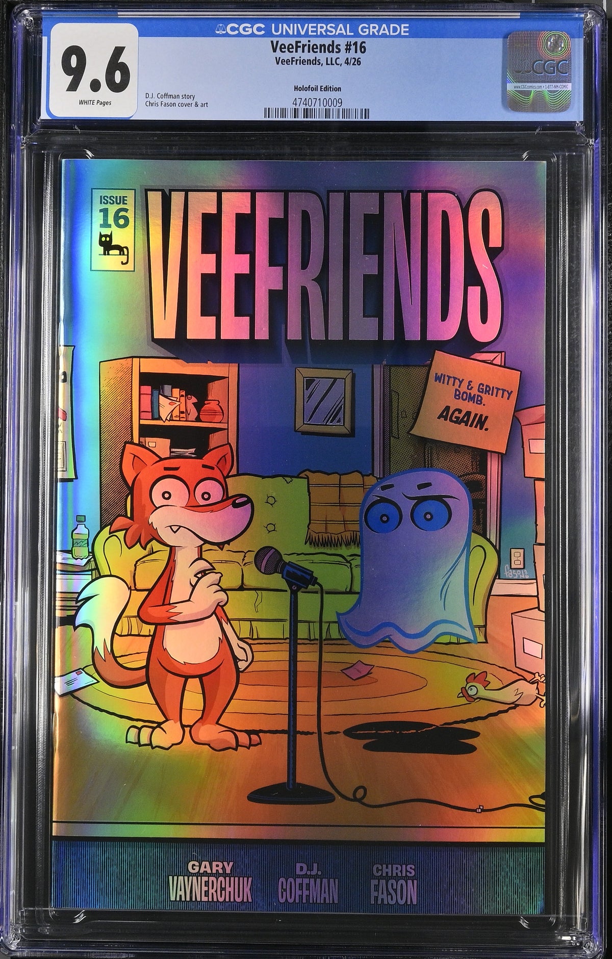 CGC Slab - 2026 VeeFriends #16 Witty & Gritty Holofoil /99 [9.6] front