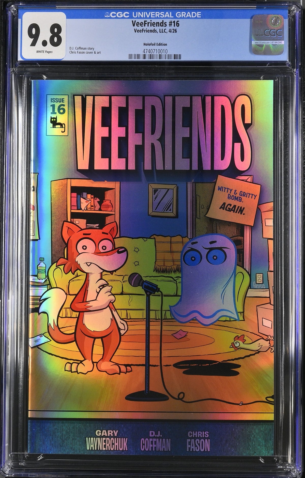 CGC Slab - 2026 VeeFriends #16 Witty & Gritty Holofoil /99 [9.8] front