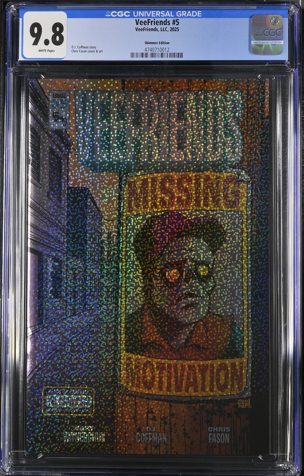 CGC Slab - 2025 VeeFriends #5 Motivated Monster Shimmer /299 [9.8] front