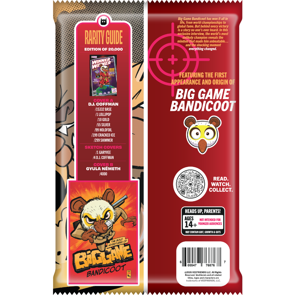 SERIES 1 - VeeFriends Comic Book #20: Big Game Bandicoot (Sealed Pack)