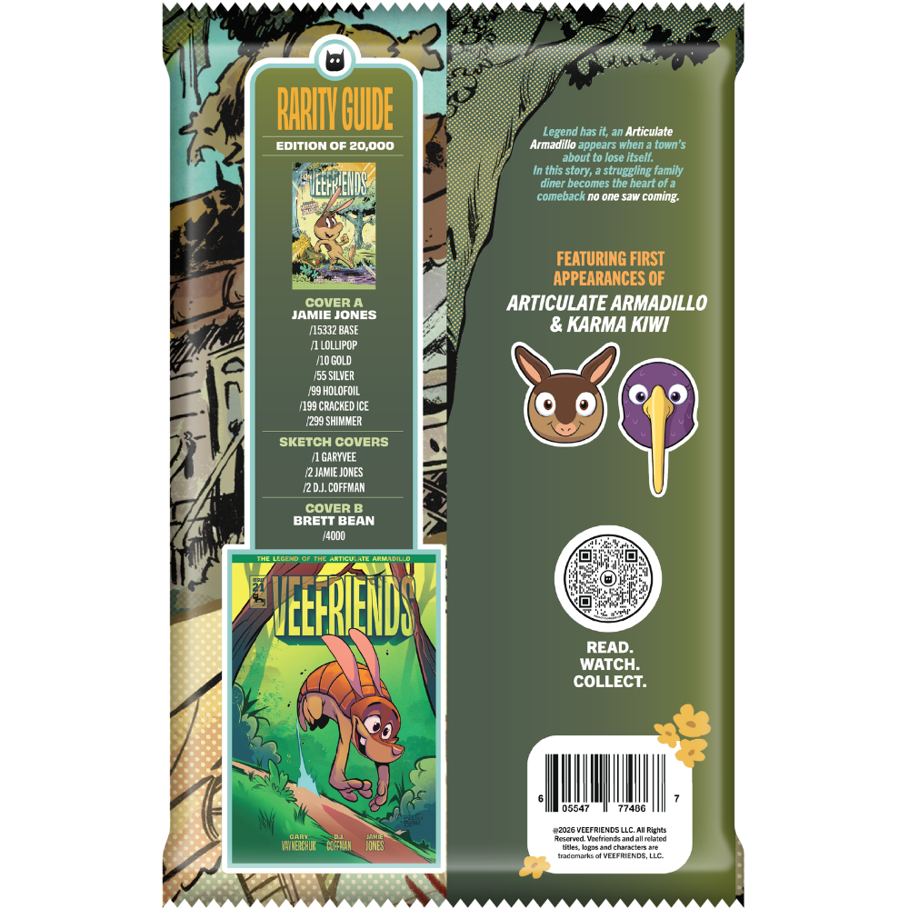 SERIES 1 - VeeFriends Comic Book #21: Articulate Armadillo (Sealed Pack)