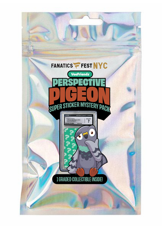 CGC Graded Perspective Pigeon Super Sticker (Series 1 Perspective Pigeon Holder Claim)