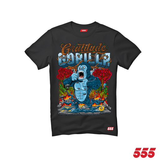 Gratitude Gorilla 555 Tee: Limited Edition /555 - SOLD OUT