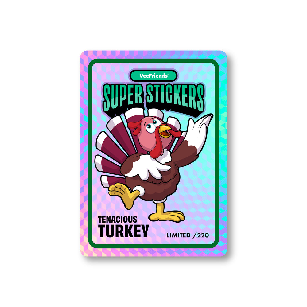 Tenacious Turkey White Ice Super Sticker (Series 2 Tenacious Turkey Holders)