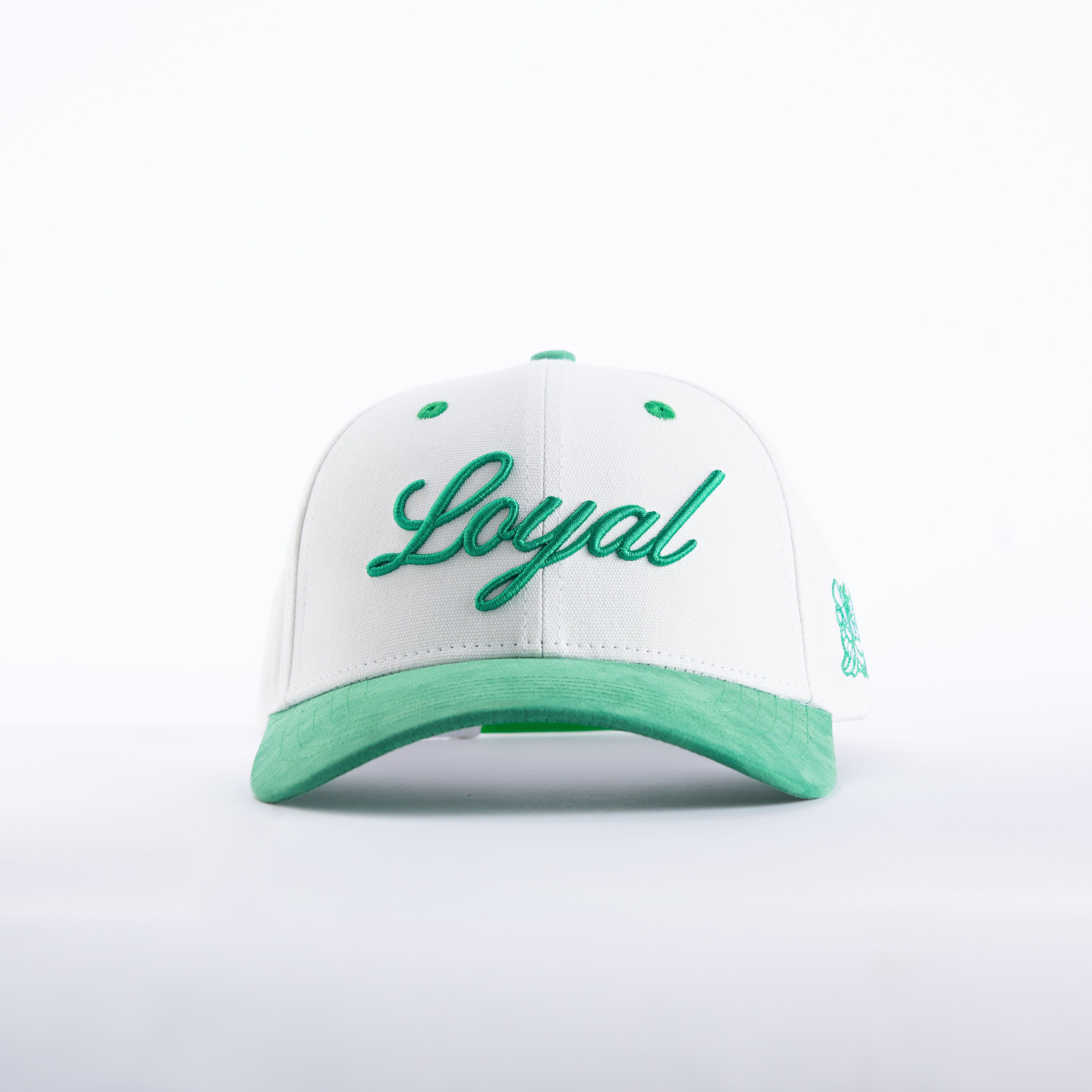 "Loyal" Lobster Cap in Spotlight White with Kelly Green - Sold Out