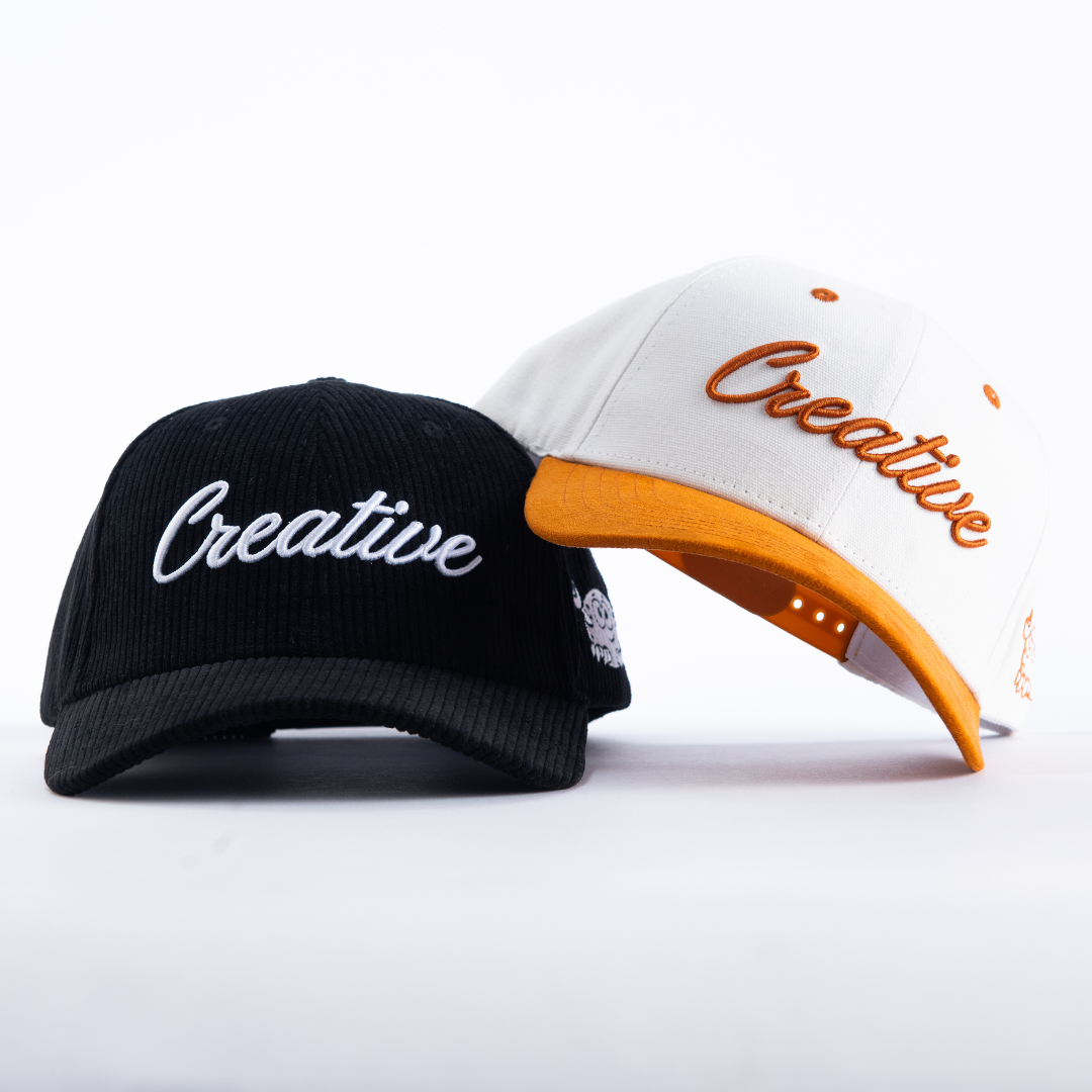 "Creative" Crab Cap in Two Toned Spotlight White with Copper - SOLD OUT