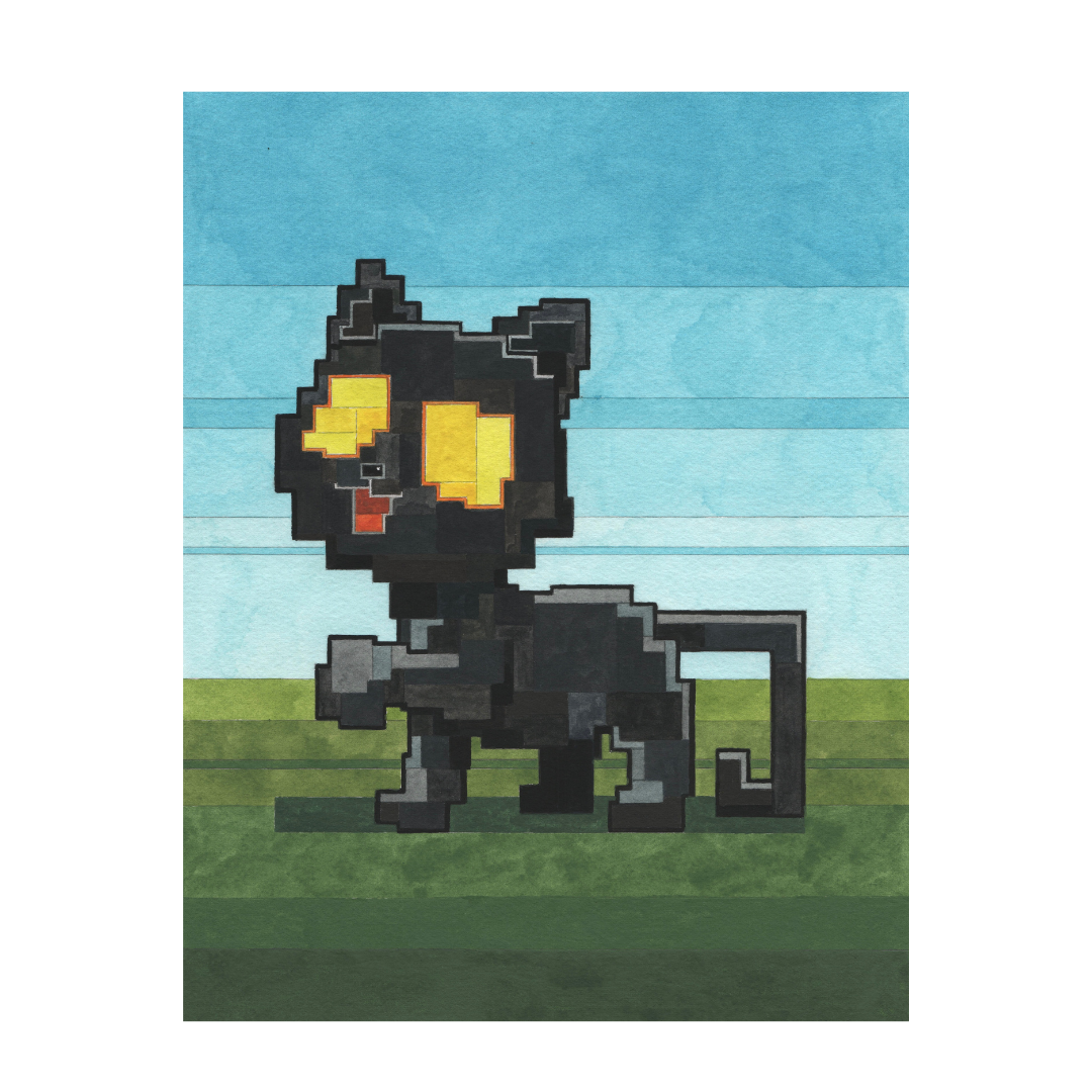 VeeFriends x Adam Lister Very, Very, Very, Very, Lucky Black Cat Art Print - SOLD OUT