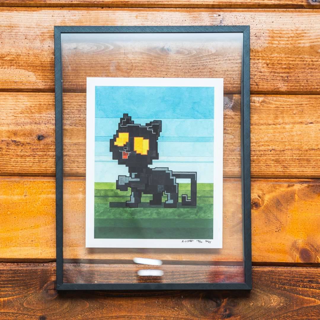 VeeFriends x Adam Lister Very, Very, Very, Very, Lucky Black Cat Art Print - SOLD OUT
