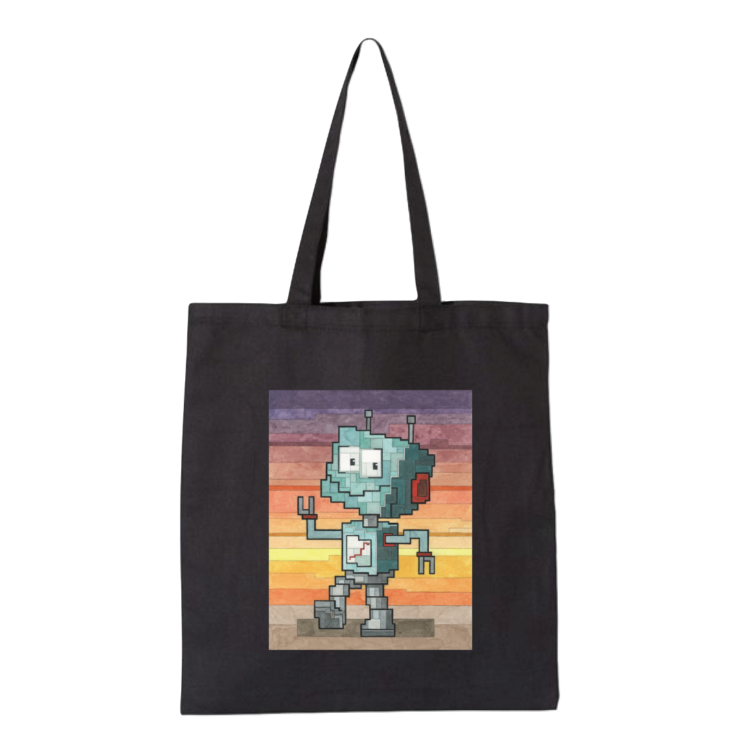 VeeFriends x Adam Lister Rare Robot Tote Bag w/ Sticker Pack - SOLD OUT