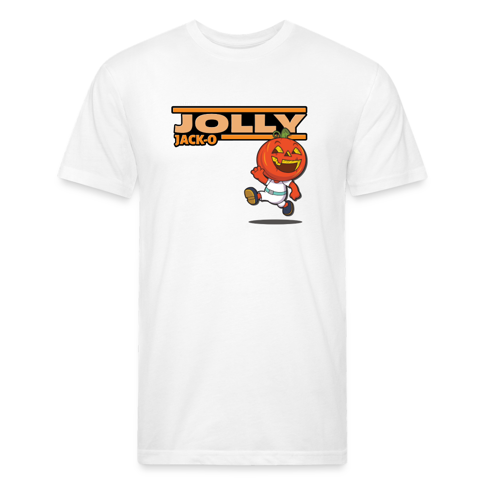 Jolly Jack-O Character Comfort Adult Tee - white