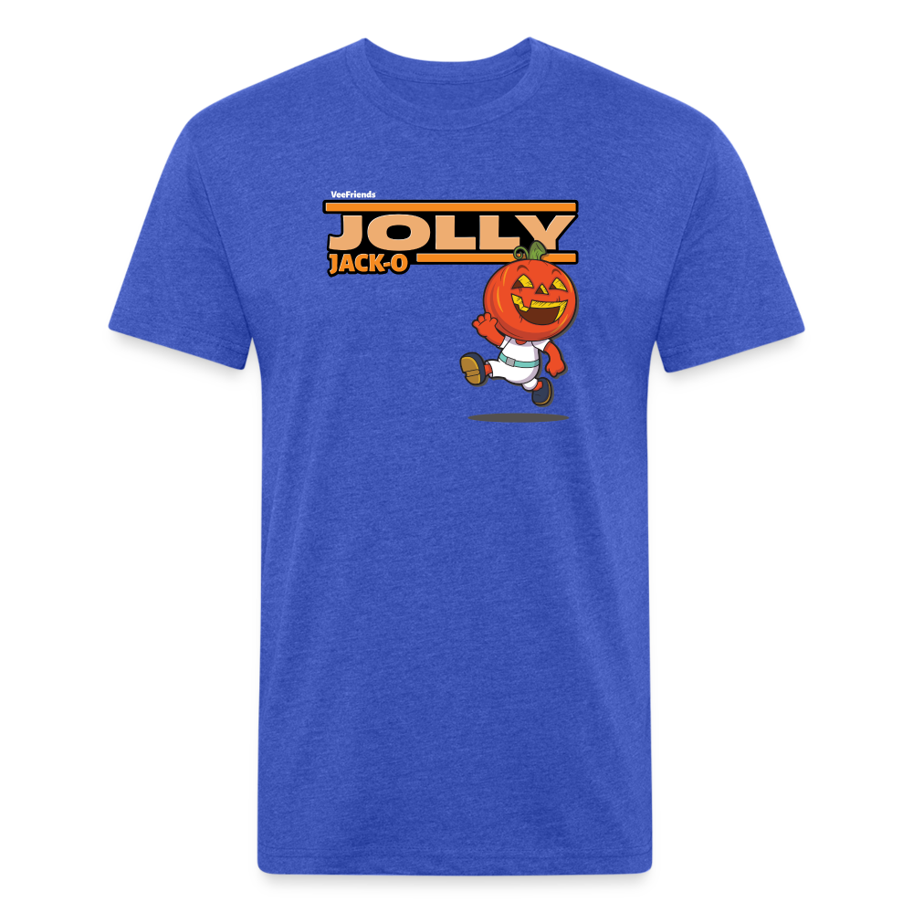 Jolly Jack-O Character Comfort Adult Tee - heather royal