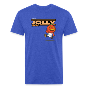 Jolly Jack-O Character Comfort Adult Tee - heather royal