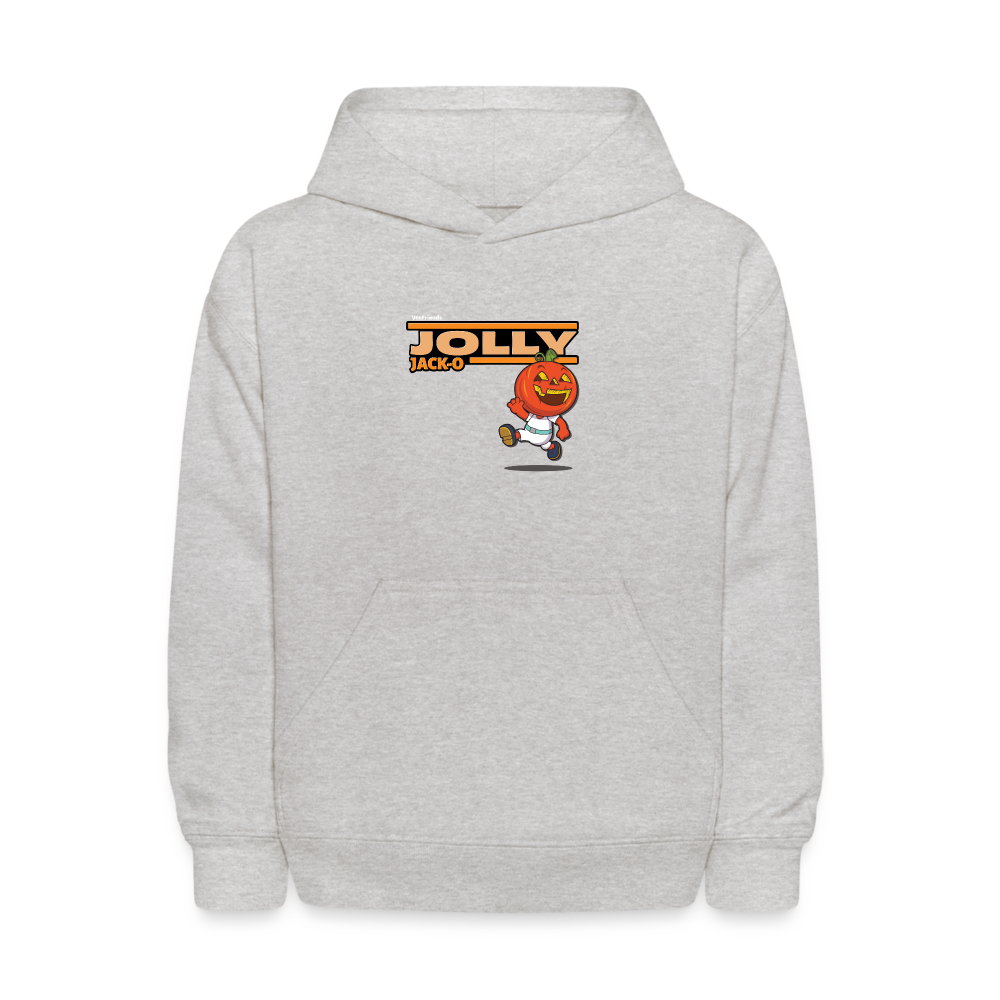 Jolly Jack-O Character Comfort Kids Hoodie - heather gray